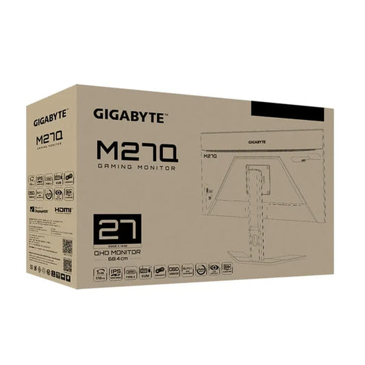 GIGABYTE M27Q ( Rev.2.0 ) 27 inch QHD 170Hz IPS Panel 95%SRGB 1MS AMD Freesync Gaming Monitor