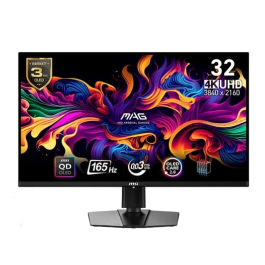MSI MAG 321UP 32 Inch OLED Panel 165Hz 138.2% SRGB 0.03MS Adaptive Sync Gaming Monitor 