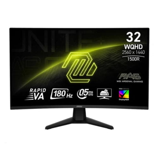 MSI MAG 32CQ6F 32 Inch 2K WQHD 180Hz VA Panel 101% SRGB 0.5MS AMD FreeSync VA Gaming Monitor
