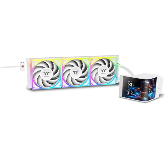 THERMALTAKE Magcurve 360 Ultra ARGB Sync 360mm CPU Liquid Cooler ( Snow White )
