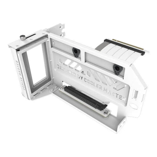 Cooler Master Vertical Graphics Card Holder Kit V3 - PCIe 4.0 Riser Cable For E-ATX Cabinet (White)