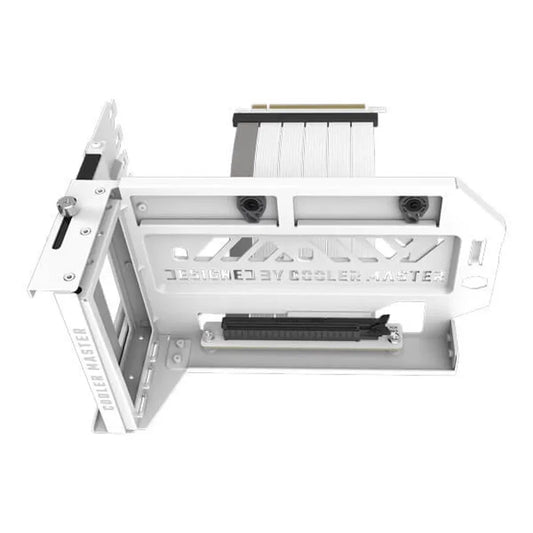 Cooler Master Vertical Graphics Card Holder Kit V3 - PCIe 4.0 Riser Cable For E-ATX Cabinet (White)