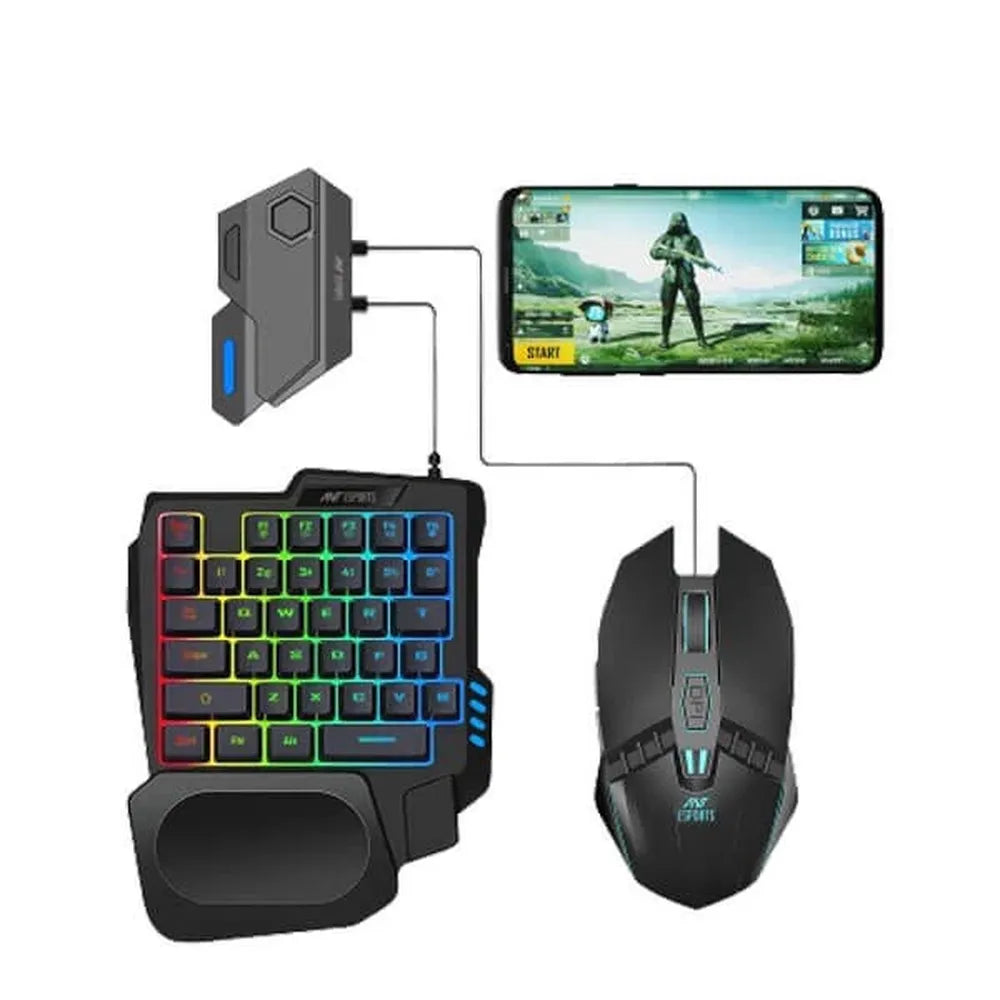 Buy ANT ESPORTS MG401 4 in 1 Wireless Mobile Gaming Combo Pack Black ...