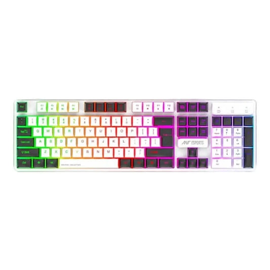 ANT ESPORTS MK1700 Membrane Full Size Wireless Gaming Keyboard ( White ) ( Membrane Keys )