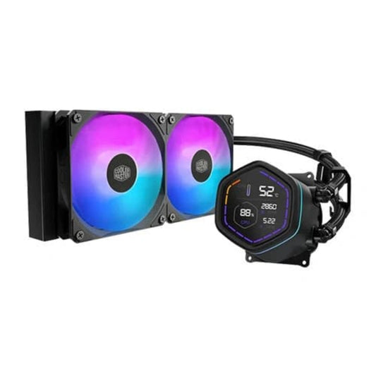 COOLER MASTER Master Liquid Core NEX Digital 240mm ARGB CPU Liquid Cooler ( Black )