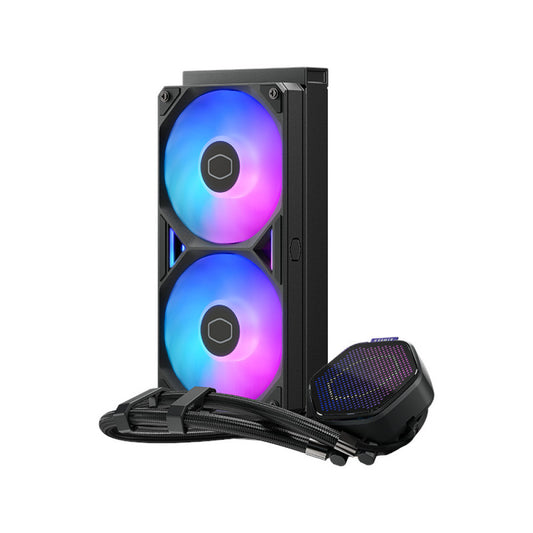 COOLER MASTER Master Liquid Atmos II Pixel 240mm ARGB CPU Liquid Cooler ( Black ) ( With LCD Display )
