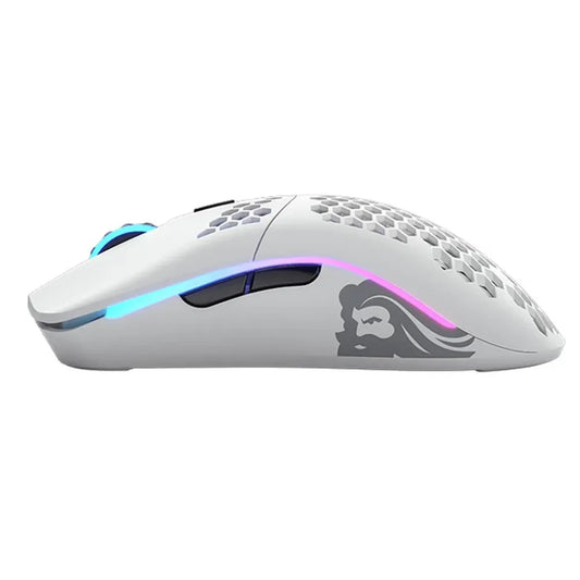 GLORIOUS Model O Wireless Ambidextrous Gaming Mouse ( 19000DPI / 6 Macro Buttons ) ( Matte White )