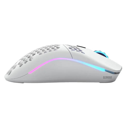 GLORIOUS Model O Wireless Ambidextrous Gaming Mouse ( 19000DPI / 6 Macro Buttons ) ( Matte White )