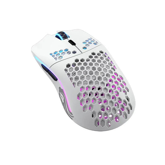 GLORIOUS Model O Wireless Ambidextrous Gaming Mouse ( 19000DPI / 6 Macro Buttons ) ( Matte White )