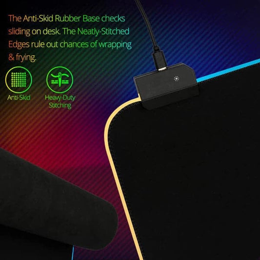 COCONUT MP01 RGB Large Extended Black Mousepad