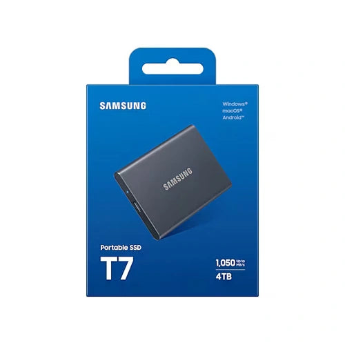 SAMSUNG T7 4TB Gen2 External Solid State Drive (SSD) ( Gray )