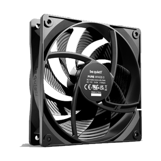 BE QUIET Pure Wings 3 120mm Non-RGB PWM High Speed Cabinet Fan ( Black ) ( Single Pack )