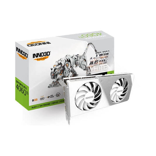 INNO3D GeForce RTX 4060 Ti Twin X2 OC White 8GB Nvidia Graphic Card