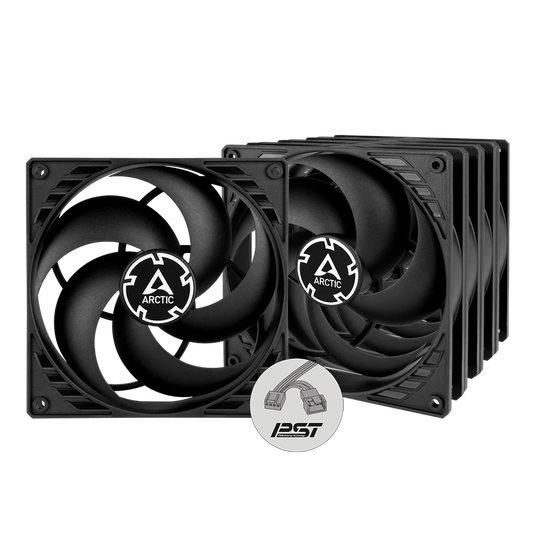 ARCTIC P14 PWM PST 140mm Cabinet Fan ( Black ) ( Five Pack )