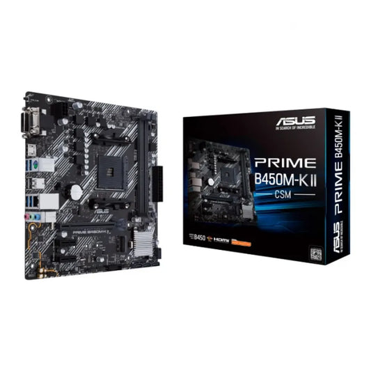 ASUS Prime B450M-K II CSM DDR4 Intel Motherboard