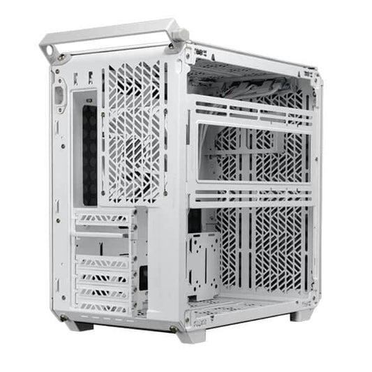 Cooler Master Qube 500 Flatpack Mesh (ATX) Mid Tower Cabinet With Tempered Glass Side Panel (White)