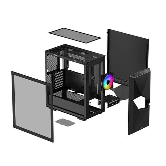 DeepCool Cyclops ARGB (E-ATX) Mid Tower Cabinet (Black)