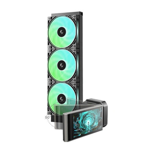 DEEPCOOL LT360 Vision 360mm ARGB CPU Liquid Cooler ( Black ) ( With LCD Display )