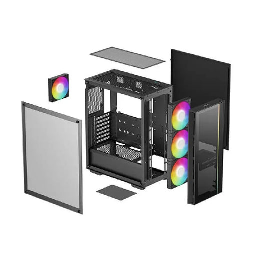 Deepcool MATREXX 55 V4 ARGB ATX Mid Tower Cabinet (Black)