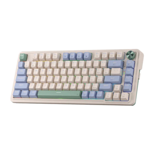 REDRAGON Ucal Pro K673 65% Mechanical RGB Wireless Gaming Keyboard ( Vintage Blue ) ( Linear Red Switches )