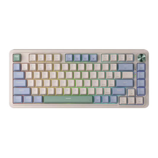 REDRAGON Ucal Pro K673 65% Mechanical RGB Wireless Gaming Keyboard ( Vintage Blue ) ( Linear Red Switches )