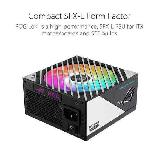 Asus ROG Loki SFX-L 1000W ATX 3.0 80+ Platinum Fully Modular Power Supply (1000 W)