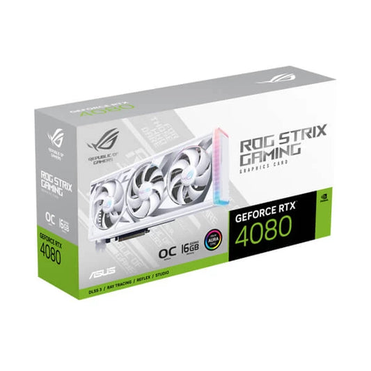 Asus ROG Strix RTX 4080 16GB White OC Edition Gaming Graphics Card