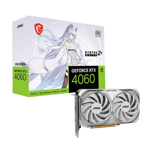 MSI GeForce RTX 4060 Ventus 2X OC White 8GB Nvidia Graphic Card