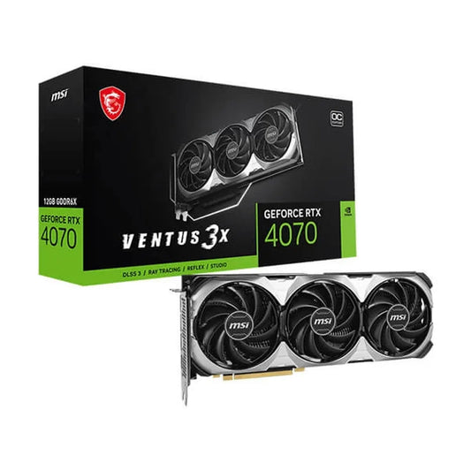 MSI GeForce RTX 4070 VENTUS 3X E 12GB OC Nvidia Graphic Card