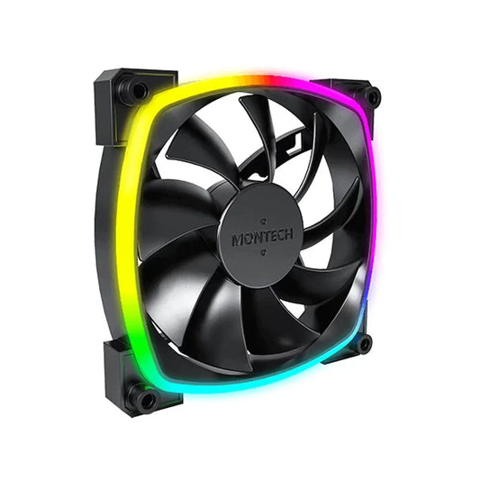 MONTECH RX120 PWM 120mm ARGB Cabinet Fan (Black) (Single Pack)