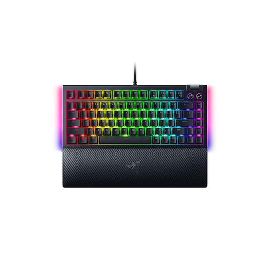 RAZER BlackWidow V4 75% Hot-Swappable Mechanical Wired Gaming Keyboard (Black) (Orange Switch) (Tactile Switch) (RZ03-05000100-R3M1)