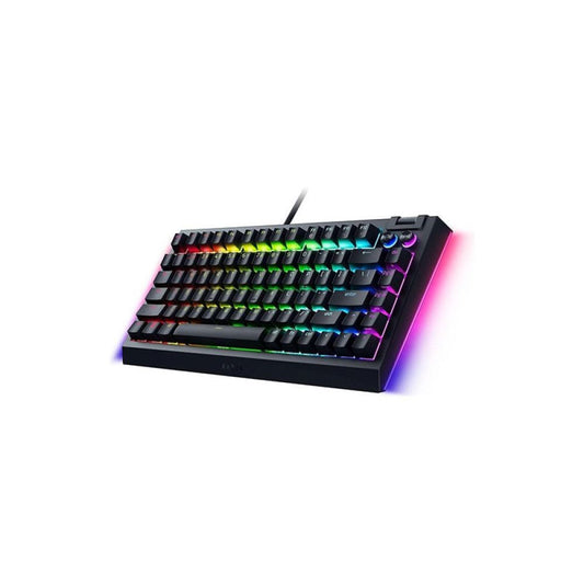 RAZER BlackWidow V4 75% Hot-Swappable Mechanical Wired Gaming Keyboard (Black) (Orange Switch) (Tactile Switch) (RZ03-05000100-R3M1)