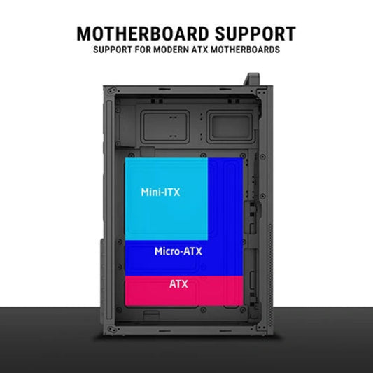 ANT ESPORTS SI28 ATX Mid Tower Cabinet ( Black )