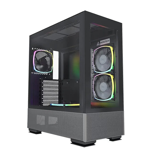 MONTECH Sky Two ARGB ATX Mid Tower Cabinet (Black)