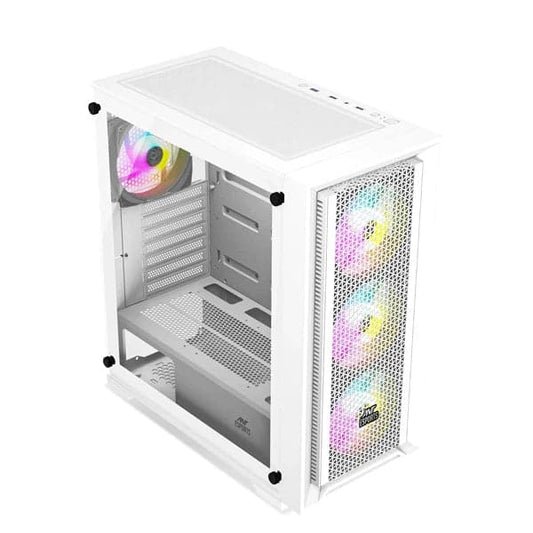 ANT ESPORTS SX7 ARGB ATX Mid Tower Cabinet (White)