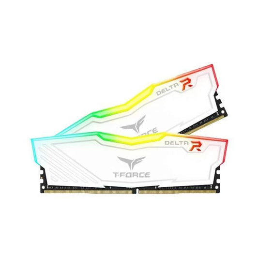 TeamGroup T-Force Delta RGB 16GB (8GBx2) 3600MHz DDR4 RAM (White)