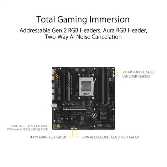 Asus TUF Gaming A620M Plus Motherboard