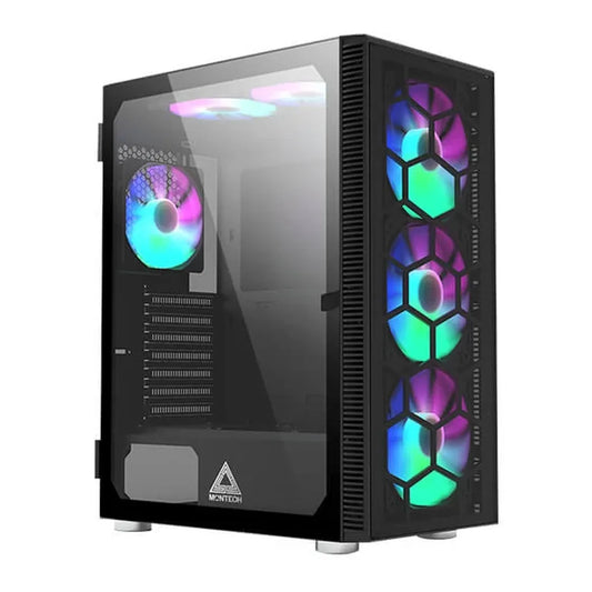 MONTECH X3 Glass RGB EATX Mid Tower Cabinet (Black)