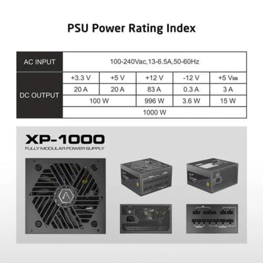 PROLAB DESIGN XPower XP-1000 Gold Fully Modular ATX 3.1 Power Supply ( 1000W )