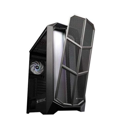 ZEBRONICS Zeb-Ironside MATX Mid Tower Cabinet (Black)