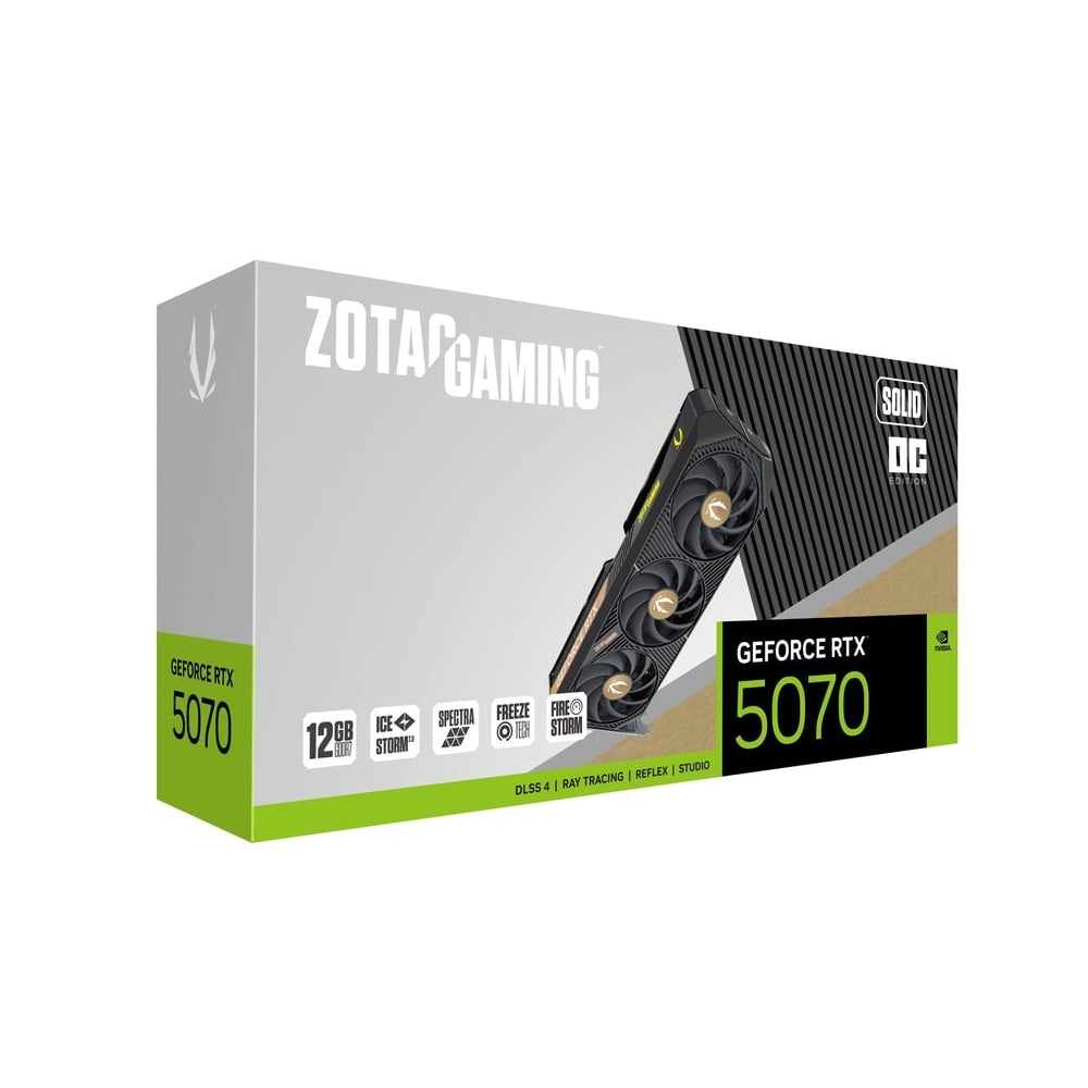 Buy ZOTAC Nvidia GeForce RTX 5070 Solid OC 12GB Graphics Card At