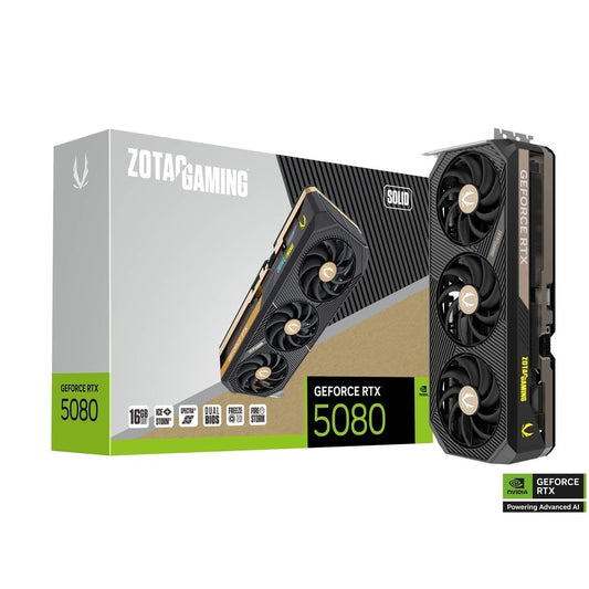 ZOTAC GAMING GeForce RTX 5080 SOLID 16GB NVIDIA Graphic Card