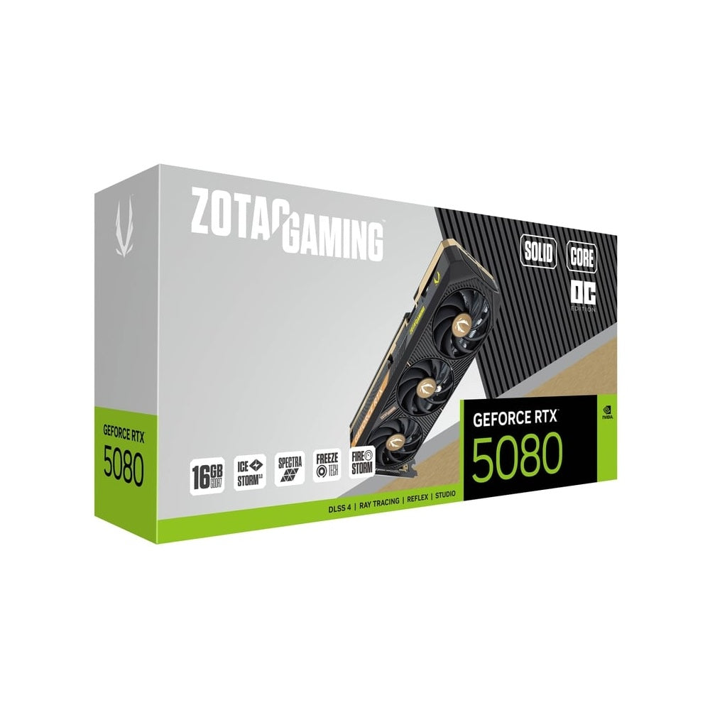 Buy ZOTAC GAMING GeForce RTX 5080 Solid Core OC 16GB Nvidia