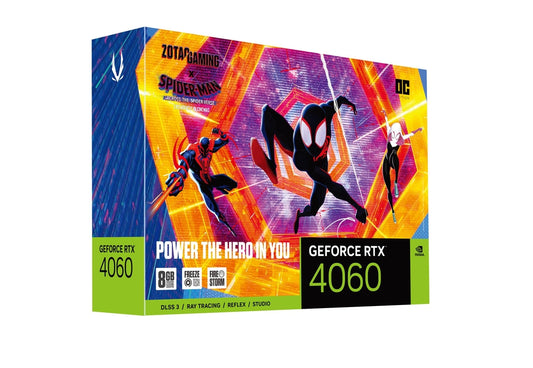 Zotac GeForce RTX 4060 8GB OC Spider-Man™: Across The Spider-Verse Bundle Graphic Card