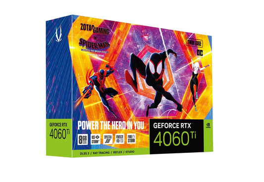 Zotac GeForce RTX 4060 Ti Twin Edge OC 8GB SPIDER-MAN™: Across the Spider-Verse Bundle Graphic Card