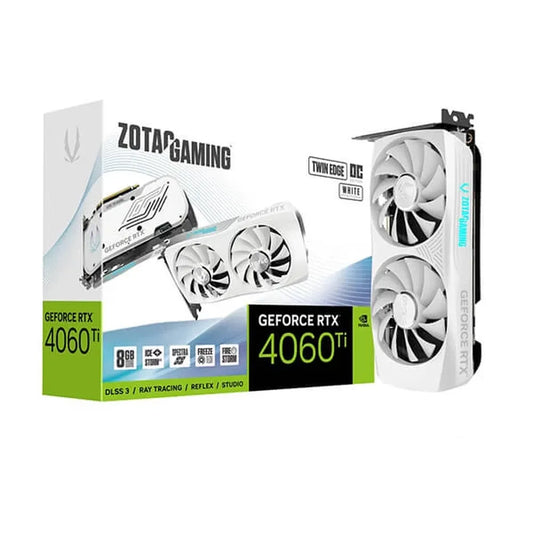 ZOTAC Gaming GeForce RTX 4060 Ti Twin Edge OC White Edition 8GB Nvidia Graphic Card