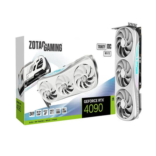 ZOTAC Gaming GeForce RTX 4090 Trinity OC White Edition 24GB Nvidia Graphic Card