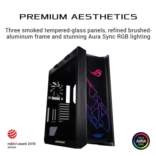 Buy ASUS ROG Strix Helios GX601 RGB EATX Mid Tower Cabinet (Black 