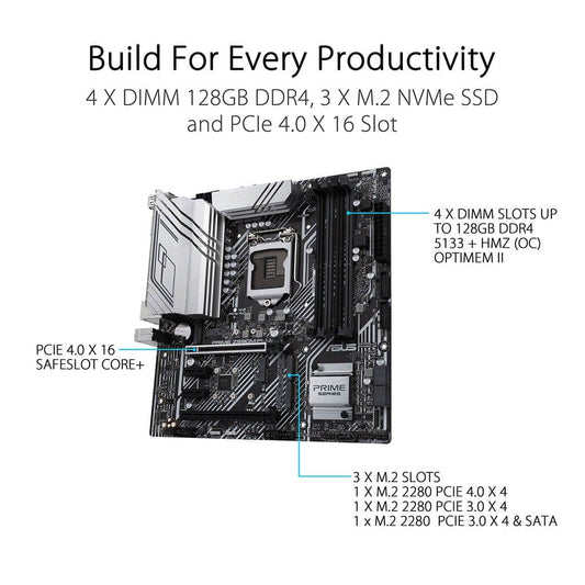 ASUS Prime Z590M Plus Motherboard