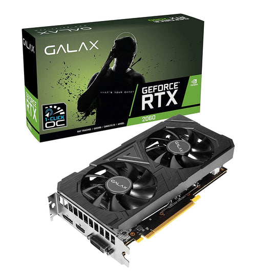 GALAX GeForce RTX 2060 EX (1-CLICK OC) 6GB GDDR6 Graphics Card